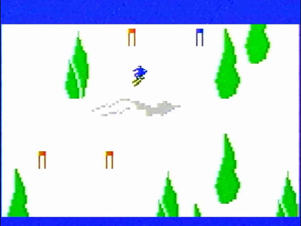 Gameplay of US Ski Team Skiing for Intellivision